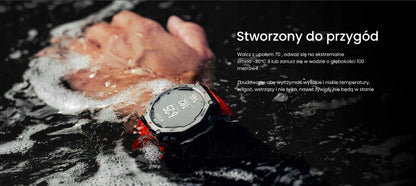 Išmanusis laikrodis Amazfit T-Rex 3 GPS 48,5mm Amoled NFC raudonas [SMART! Puikus pasiūlymas]