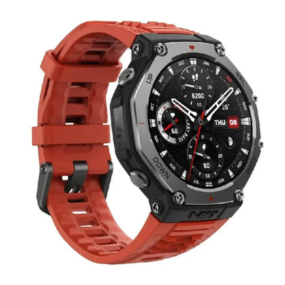 Išmanusis laikrodis Amazfit T-Rex 3 GPS 48,5mm Amoled NFC raudonas [SMART! Puikus pasiūlymas]