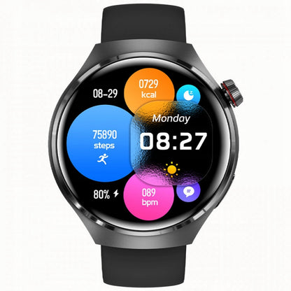 Išmanusis laikrodis GT4 PRO – Sveikatos monitorius, Širdies ritmas, Sotiacijos matuoklis, 1,55” IPS, juodas