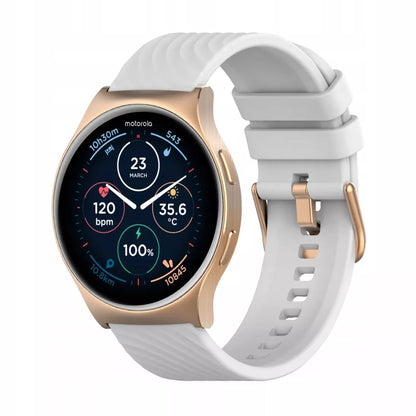 Išmanusis laikrodis Motorola Moto Watch 120, 10 dienų baterija, AI balso asistentas, Rožinis auksas