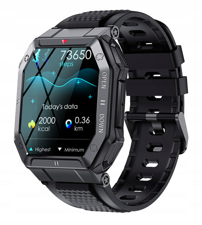 Vyriškas sportinis išmanusis laikrodis + papildomas dirželis ir apyrankė