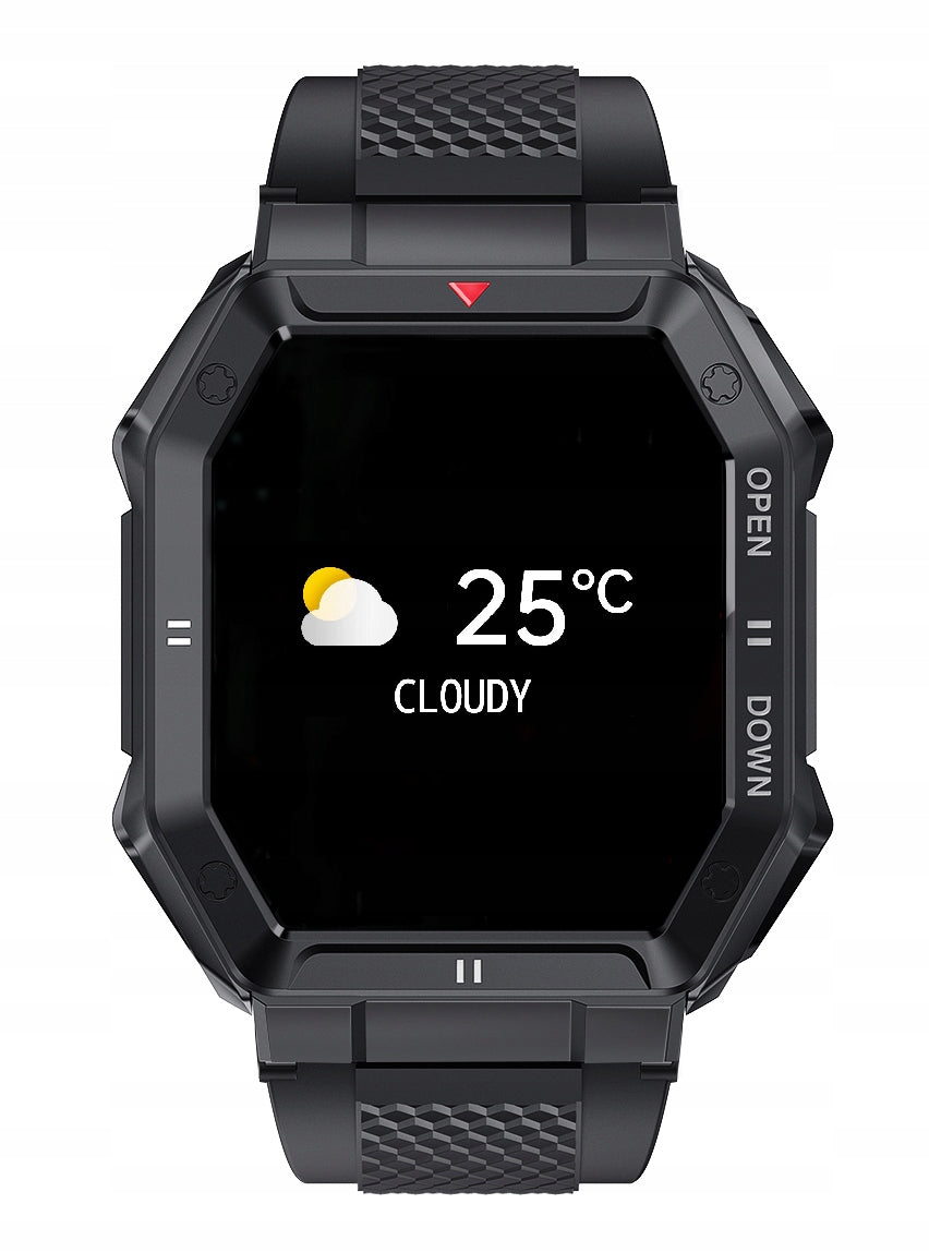 Vyriškas sportinis išmanusis laikrodis + papildomas dirželis ir apyrankė