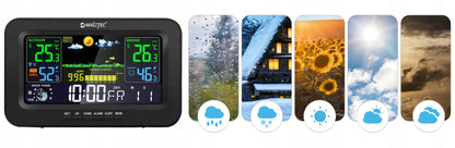 Belaidė stotelis Termometras Barometras Lauko oro jutiklis