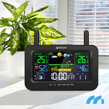 Belaidė stotelis Termometras Barometras Lauko oro jutiklis