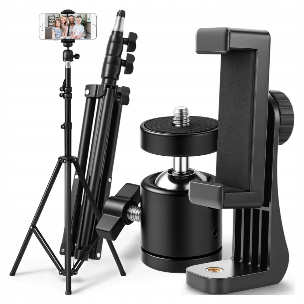 Trikojis stovas telefonui ir fotoaparatui, lengvas, 2 kg apkrova