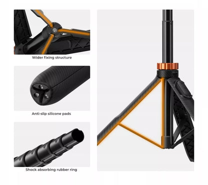 K&F Concept 2w1 trikojis asmenukių lazda telefonui, fotoaparatui, DJI, GoPro + pultelis