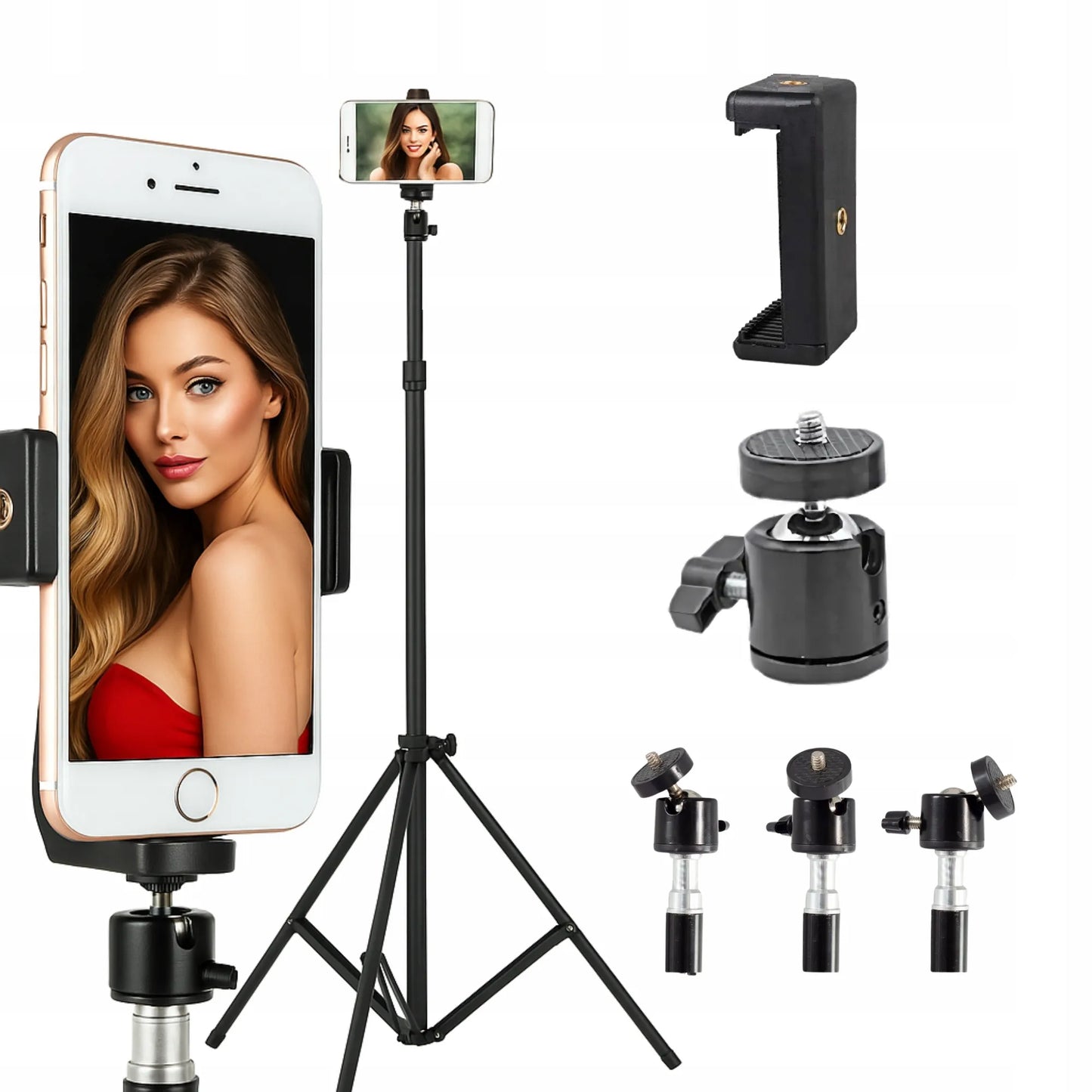 Tripod stovas fotoaparatui ir telefonui vaizdo įrašams 72-210 cm AUKŠTAS
