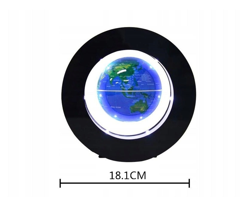 Šviečiantis magnetinis levituojantis gaublys (juodas)