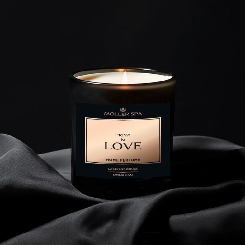 Kalėdinis dovanų rinkinys MOLLER SPA kvapusis žvakių, šampūno, dušo želė ir difuzoriaus rinkinys