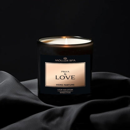 Kalėdinis dovanų rinkinys MOLLER SPA kvapusis žvakių, šampūno, dušo želė ir difuzoriaus rinkinys