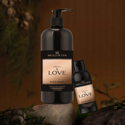 Kalėdinis dovanų rinkinys MOLLER SPA kvapusis žvakių, šampūno, dušo želė ir difuzoriaus rinkinys