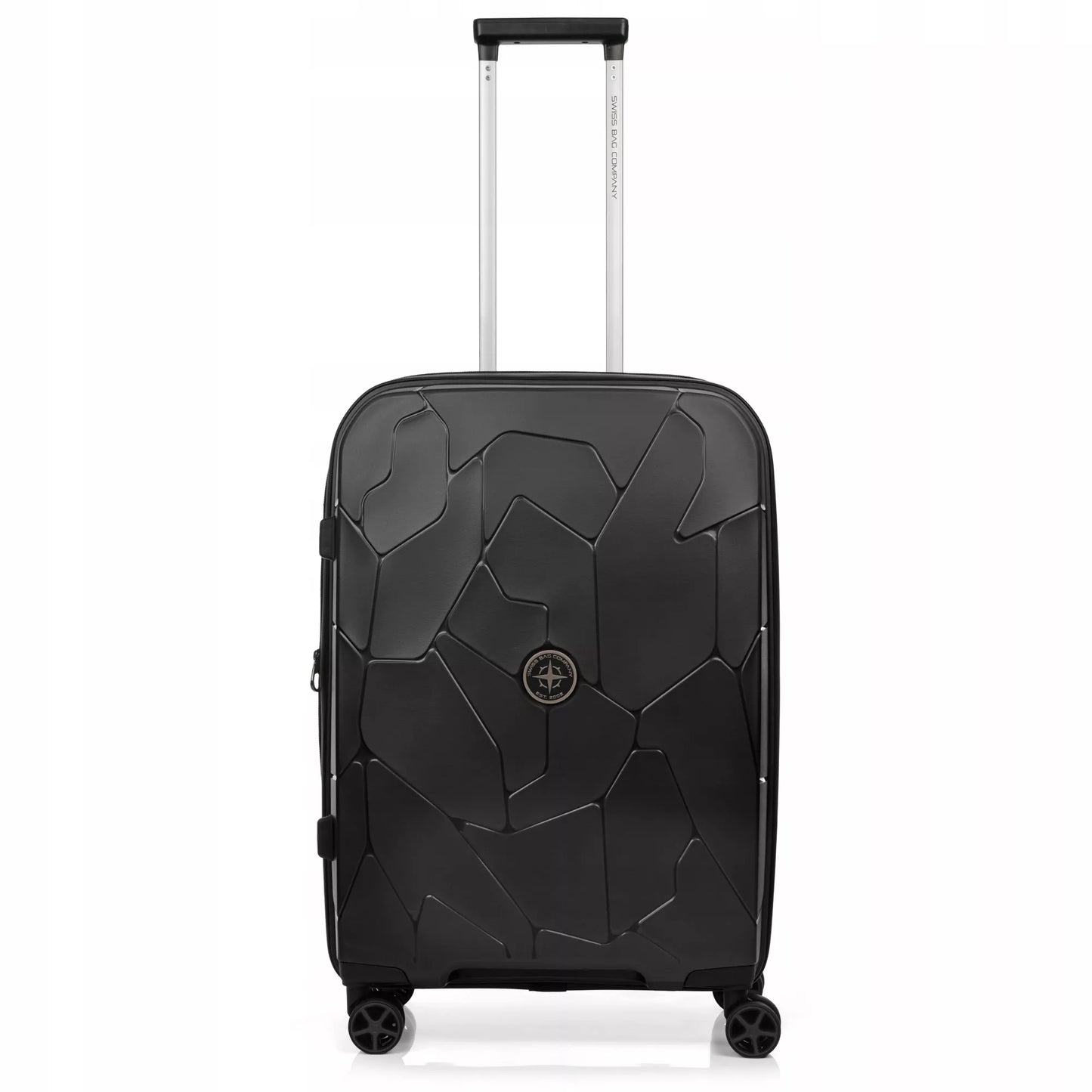 Tvirtas vidutinio dydžio lagaminas SwissBags Lava, 80 l