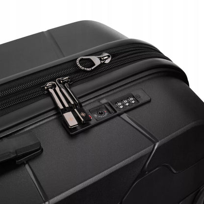 Tvirtas vidutinio dydžio lagaminas SwissBags Lava, 80 l