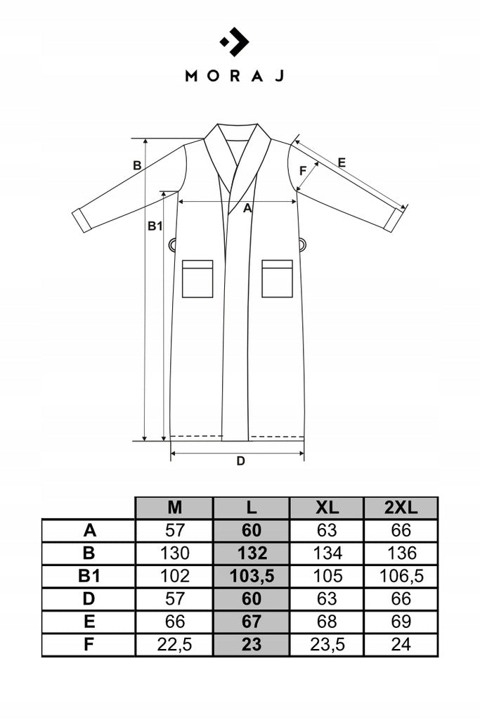 Vyriškas ilgas purus šiltas chalatas dovana vyrui MORA M