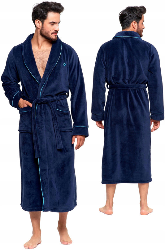 Vyriškas ilgas purus šiltas chalatas dovana vyrui MORA M