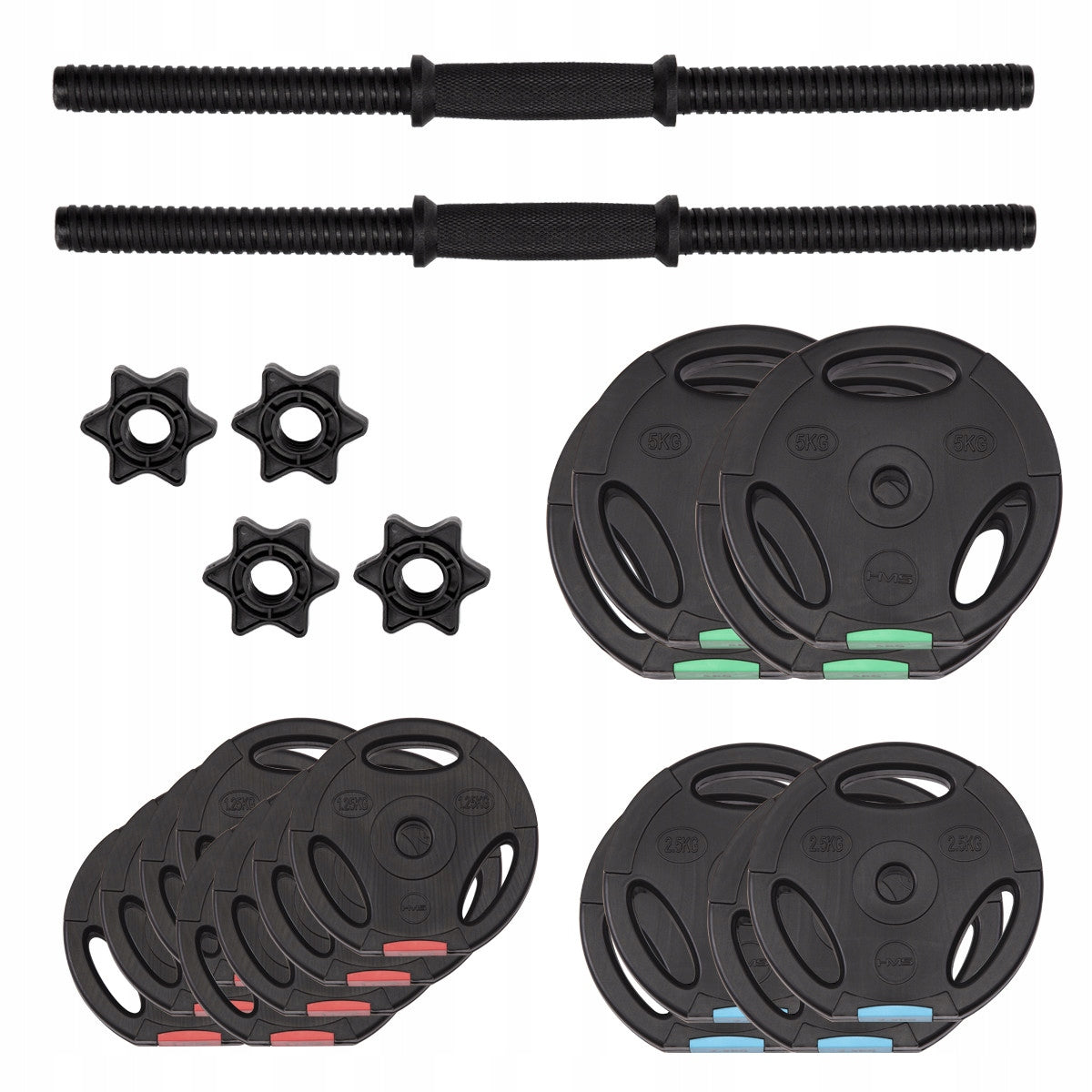 Kompozitinis hantelis 40 kg HMS (2 dalys) SG40