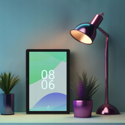 TABLETĖ ANDROID 10" LTE 4/128GB 8000 mAh WIFI GPS SIM KROVIKLIS STILIUS JUODA