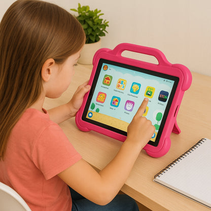 Planšetinis kompiuteris vaikams 10,1" LTE 4/64GB WiFi GPS dėklas edukacinis rinkinys dovana