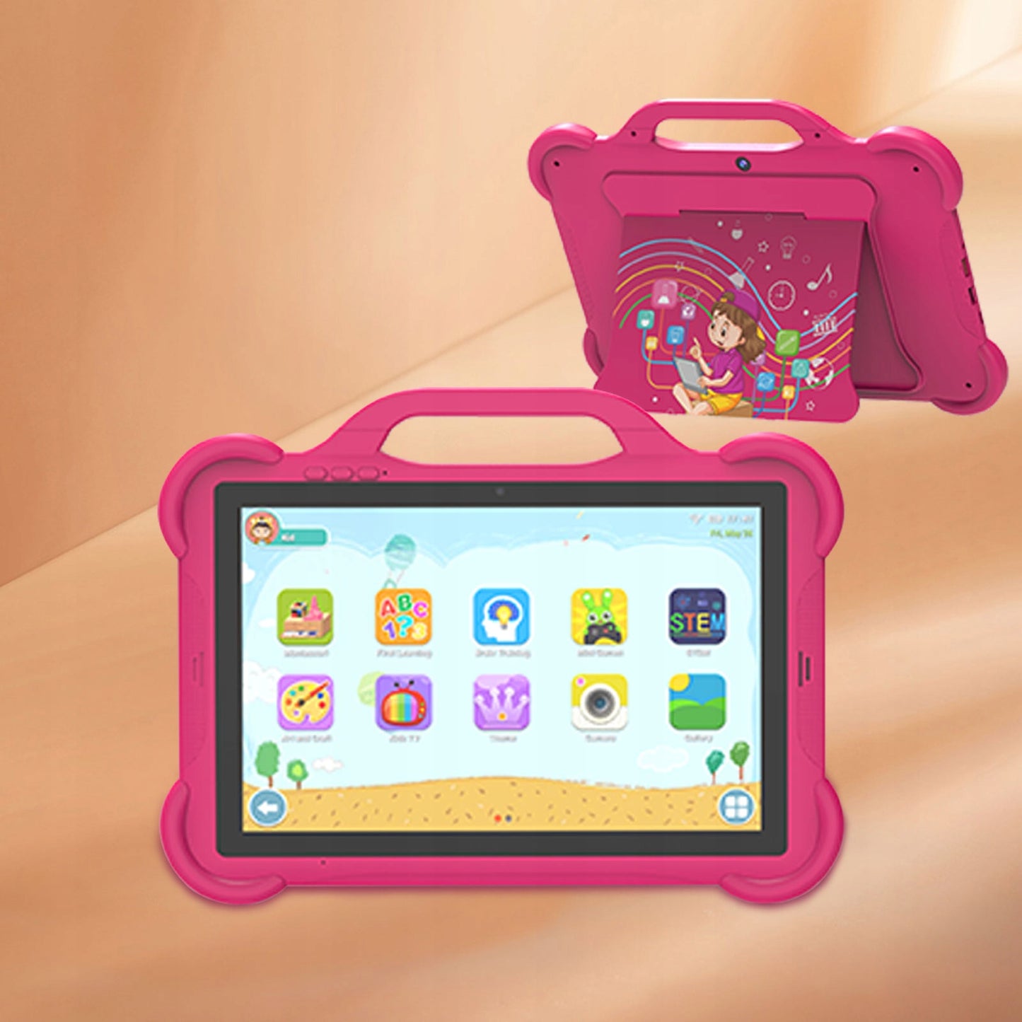 Planšetinis kompiuteris vaikams 10,1" LTE 4/64GB WiFi GPS dėklas edukacinis rinkinys dovana