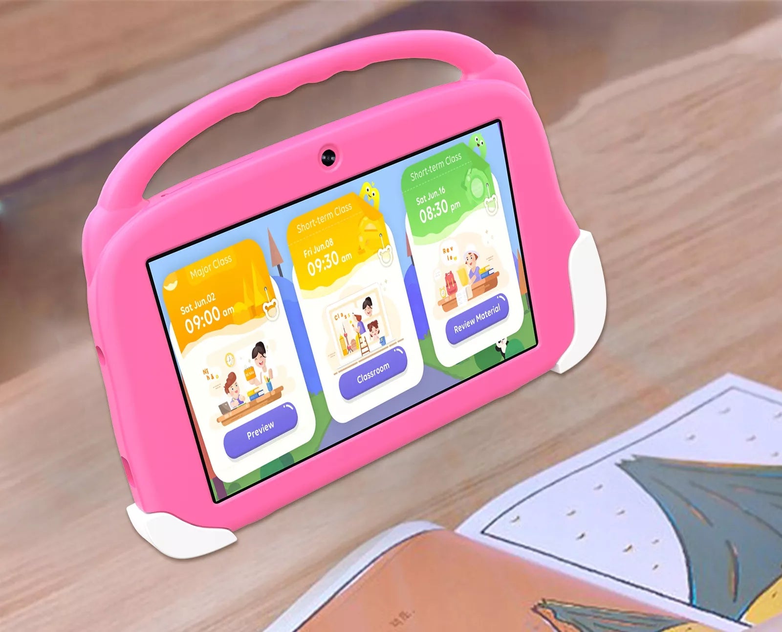 Planšetinis kompiuteris vaikams 8" 4G LTE 4/64GB WiFi GPS Dėklas Edukacinis