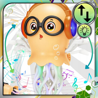 ŠOKANTI INTERAKTYVI ŽAISLINĖ AŠTUONKOJĖ vaikams, šviečianti, virusinė (squid VIRAL)