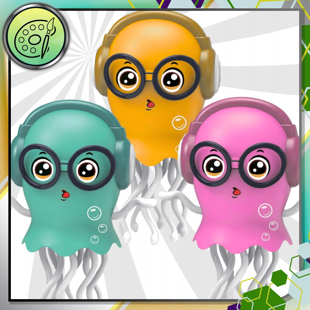 ŠOKANTI INTERAKTYVI ŽAISLINĖ AŠTUONKOJĖ vaikams, šviečianti, virusinė (squid VIRAL)