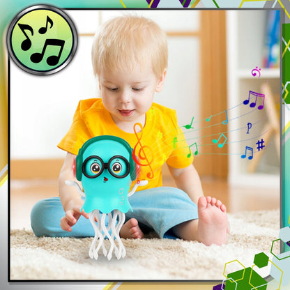 ŠOKANTI INTERAKTYVI ŽAISLINĖ AŠTUONKOJĖ vaikams, šviečianti, virusinė (squid VIRAL)