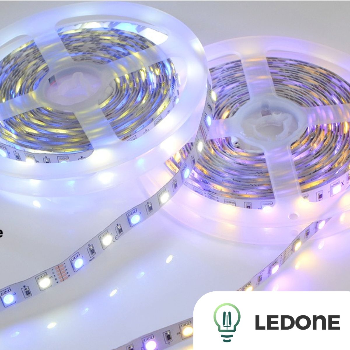 LED juosta RGBW Šiltai balta Šaltai balta Rinkinys 5m Su pulteliu Maitinimo blokas 5050 12V CE