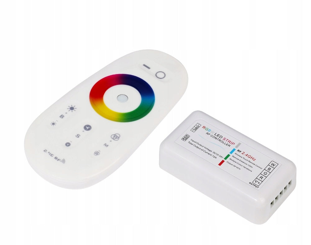 LED juosta RGBW Šiltai balta Šaltai balta Rinkinys 5m Su pulteliu Maitinimo blokas 5050 12V CE