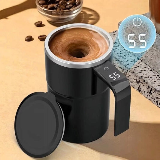 TERMOSAS TERMOKUBILIS AUTOMATINIS SU MAIŠYTUVU LCD USB MAGNETINIS SMART