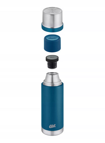 Termosas arbatai, plieninis vakuuminis, 1 l, su 2 puodeliais