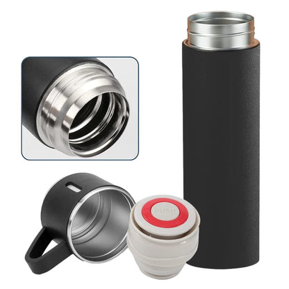 TERMOSAS SU PUODELIAIS 500ml +3 KUBELIAI PLIENO RINKINYS DOVANA KALĖDOMS KALĖDŲ SENELIUI