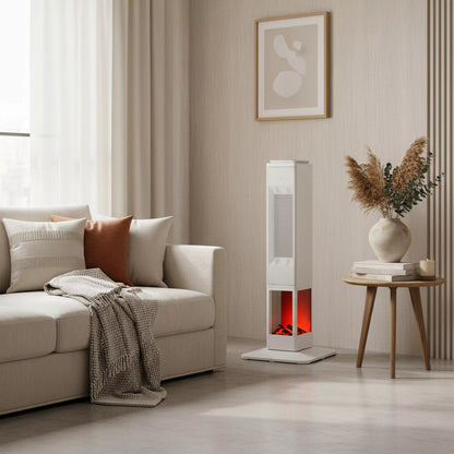 Ventiliatoriumi, židinio tipo elektrinis šildytuvas, ventiliatorius 2400W