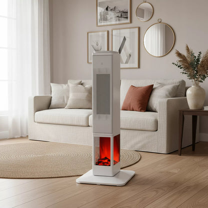 Ventiliatoriumi, židinio tipo elektrinis šildytuvas, ventiliatorius 2400W