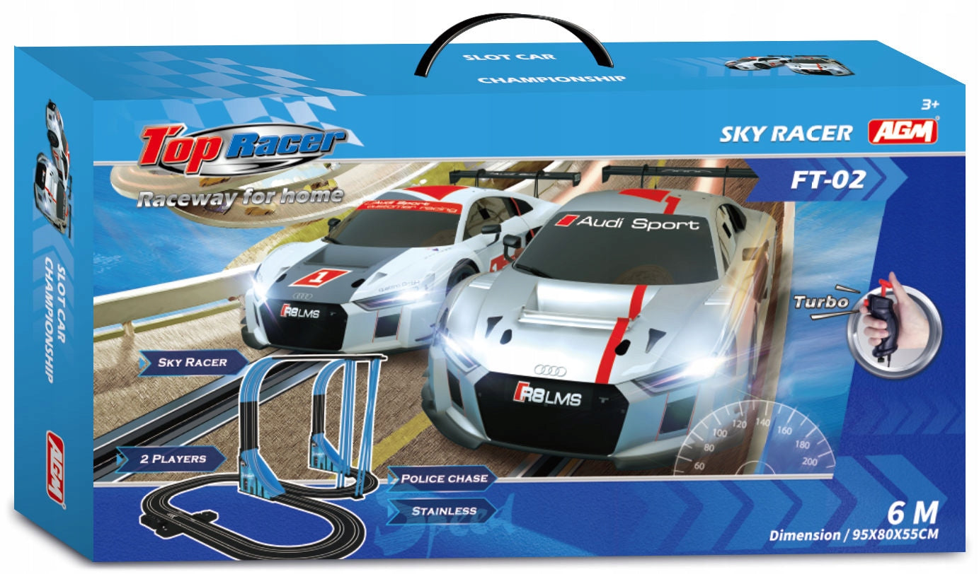 Lenktynių automobilių trasos rinkinys, trasos, nusileidimo takas AUDI 6M