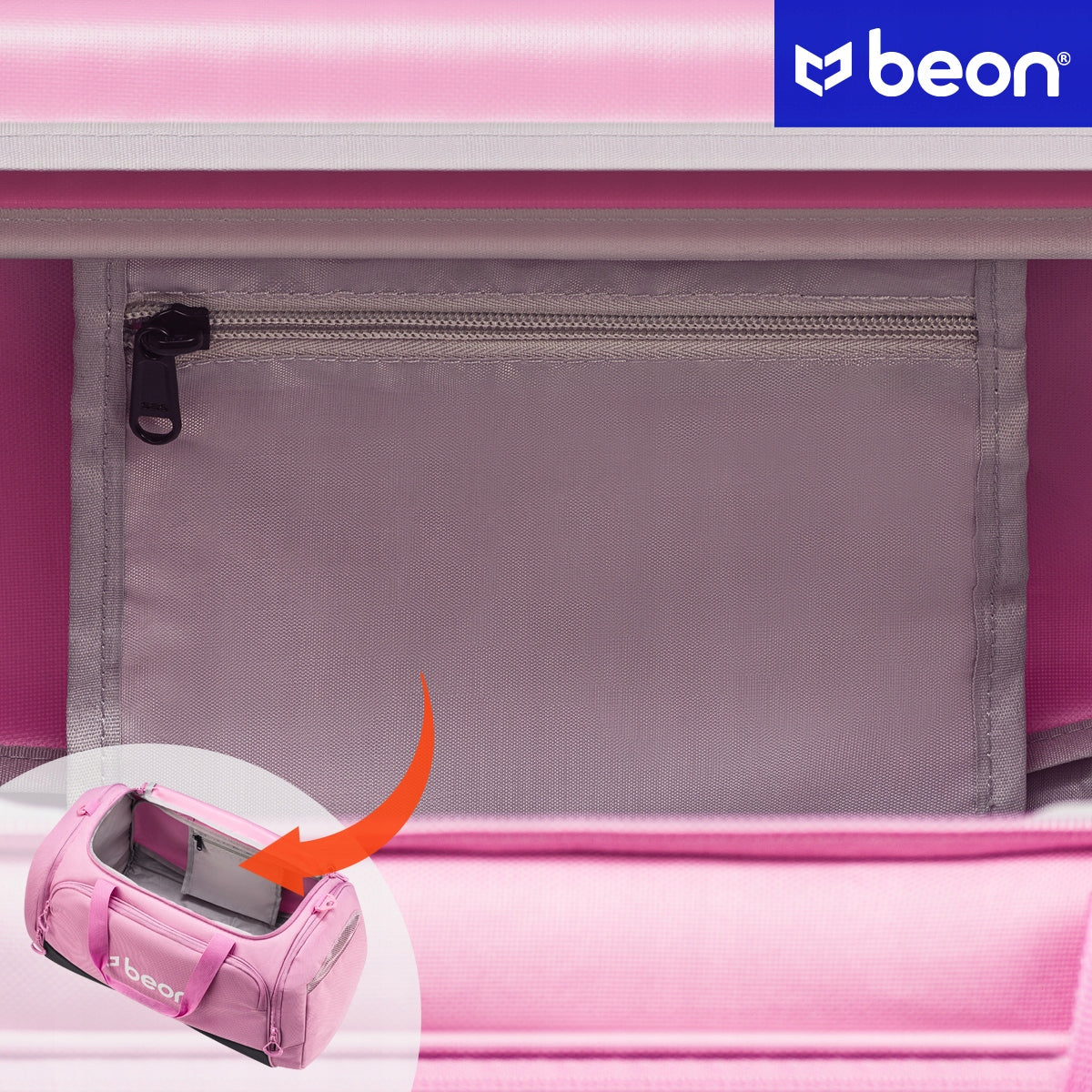 Moteriška sportinė rankinė treniruotėms ir fitnesui į sporto salę, per petį BEON Premium