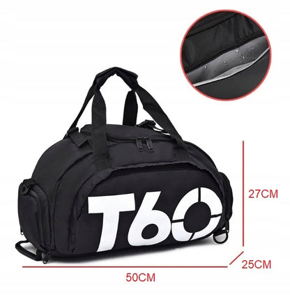 Sportinis treniruočių krepšys 2 viename, vyriškas, moteriškas, rankinė ant peties, kuprinė sporto salei, baseinui