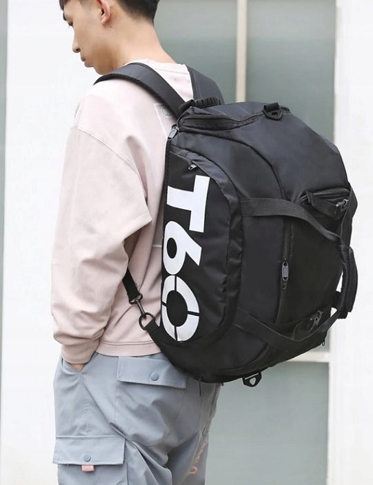 Sportinis treniruočių krepšys 2 viename, vyriškas, moteriškas, rankinė ant peties, kuprinė sporto salei, baseinui