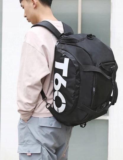 Sportinis treniruočių krepšys 2 viename, vyriškas, moteriškas, rankinė ant peties, kuprinė sporto salei, baseinui