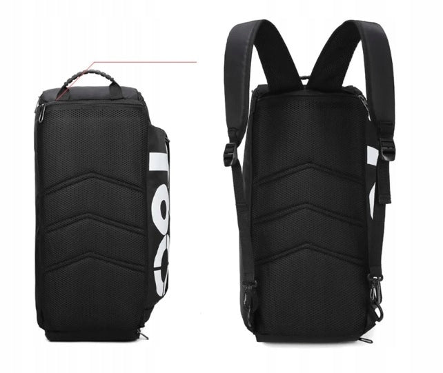 Sportinis treniruočių krepšys 2 viename, vyriškas, moteriškas, rankinė ant peties, kuprinė sporto salei, baseinui