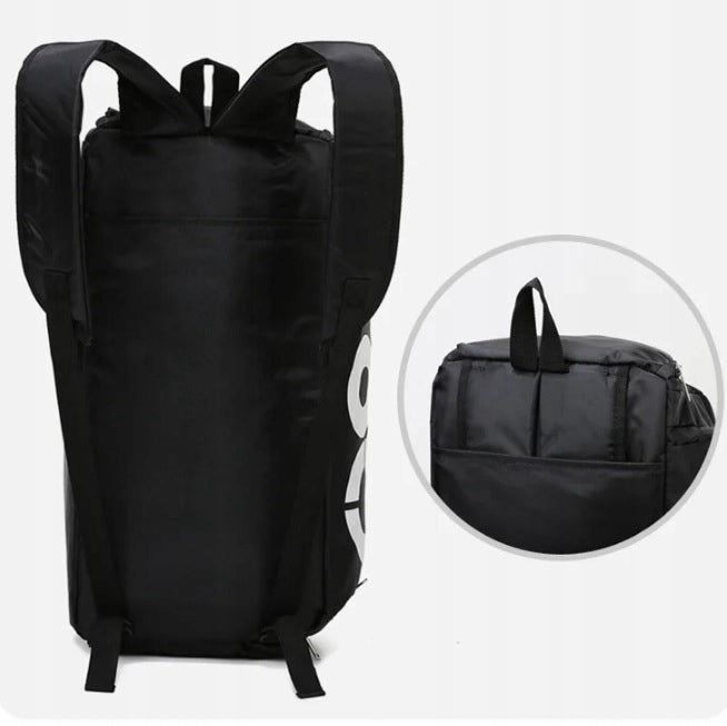 Sportinis treniruočių krepšys 2 viename, vyriškas, moteriškas, rankinė ant peties, kuprinė sporto salei, baseinui