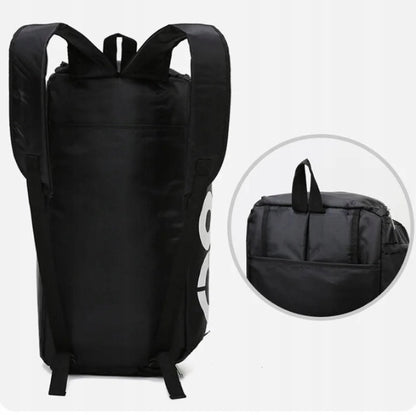 Sportinis treniruočių krepšys 2 viename, vyriškas, moteriškas, rankinė ant peties, kuprinė sporto salei, baseinui