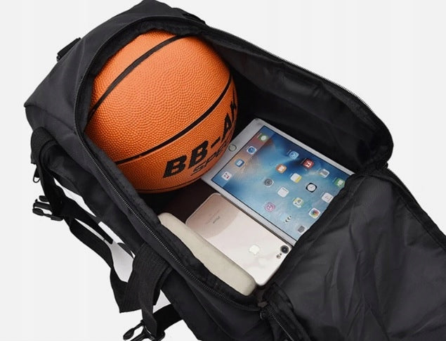 Sportinis treniruočių krepšys 2 viename, vyriškas, moteriškas, rankinė ant peties, kuprinė sporto salei, baseinui