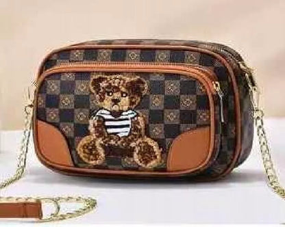 Mažas moteriškas „Teddy Bag“ krepšys per petį