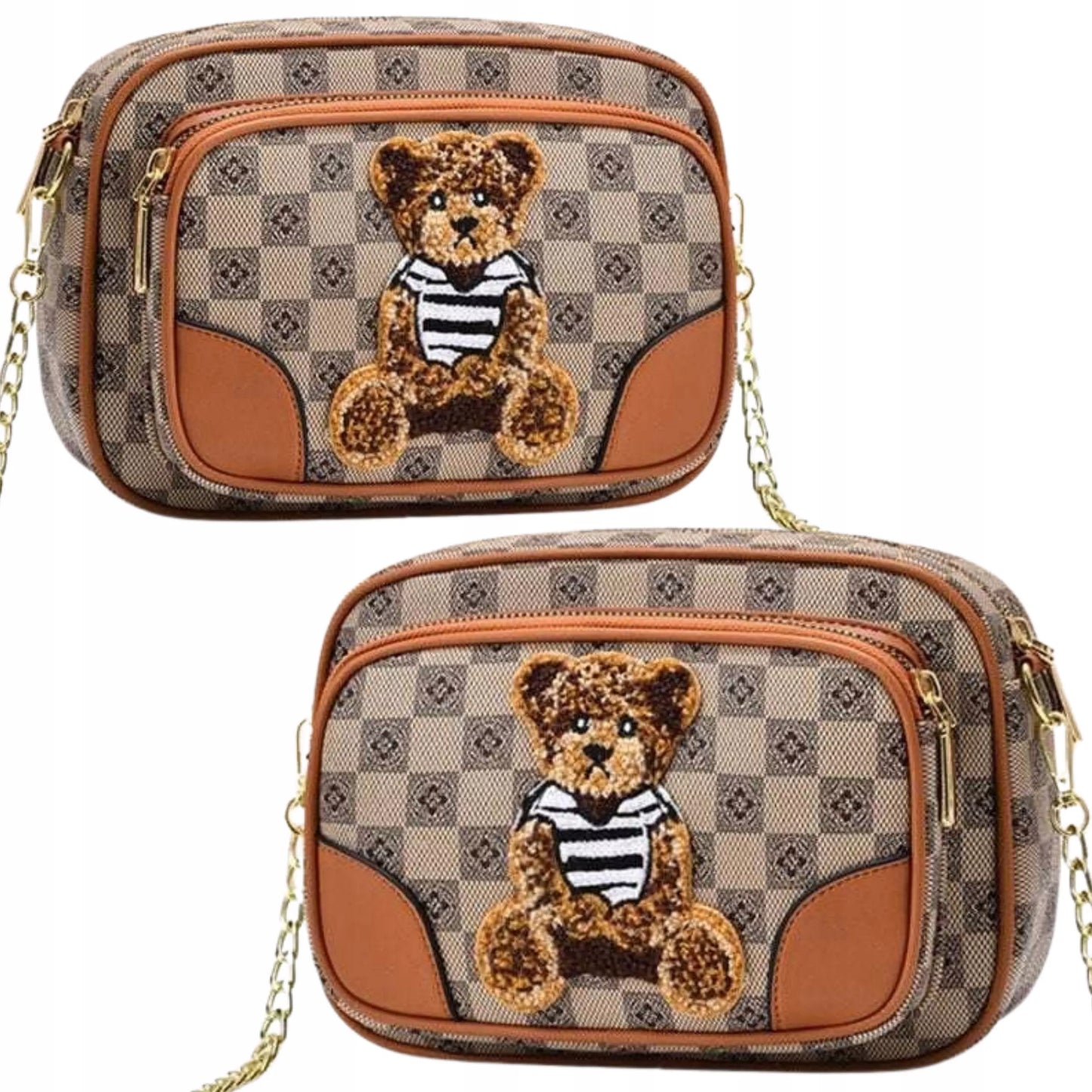Mažas moteriškas „Teddy Bag“ krepšys per petį