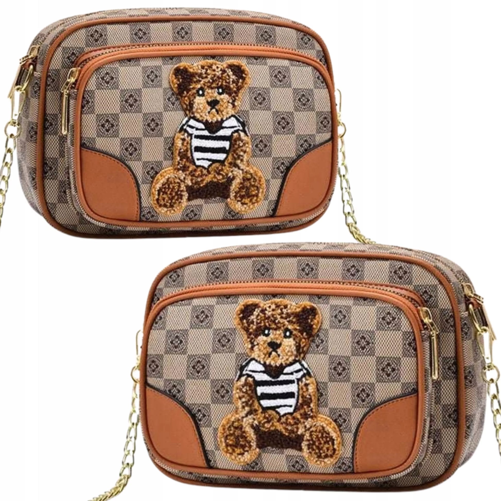 Mažas moteriškas „Teddy Bag“ krepšys per petį