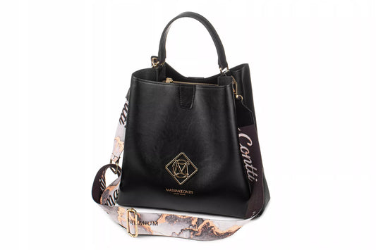 Balta moteriška rankinė per petį „Massimo Contti“