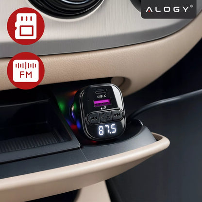 Automobilinis Bluetooth FM siųstuvas 30W BT5.3