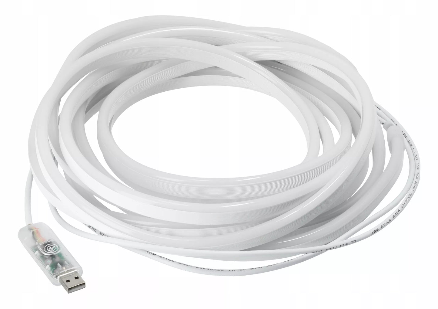 RGB LED juosta 5 m – USB 5V, vandeniui atspari, su pulteliu