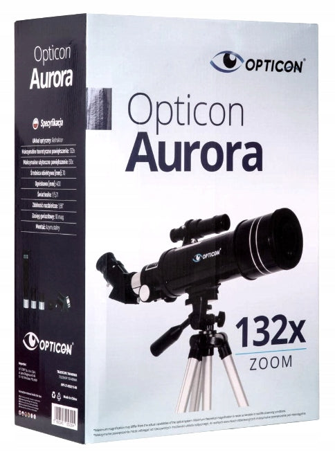 Astronominis teleskopas OPTICON - Aurora 70F400 + priedai + kuprinė